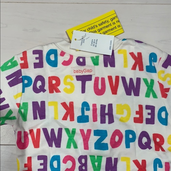 NWT Baby GAP lot of 2 short sleeve one piece pjs - sz 2 - Picture 9 of 16